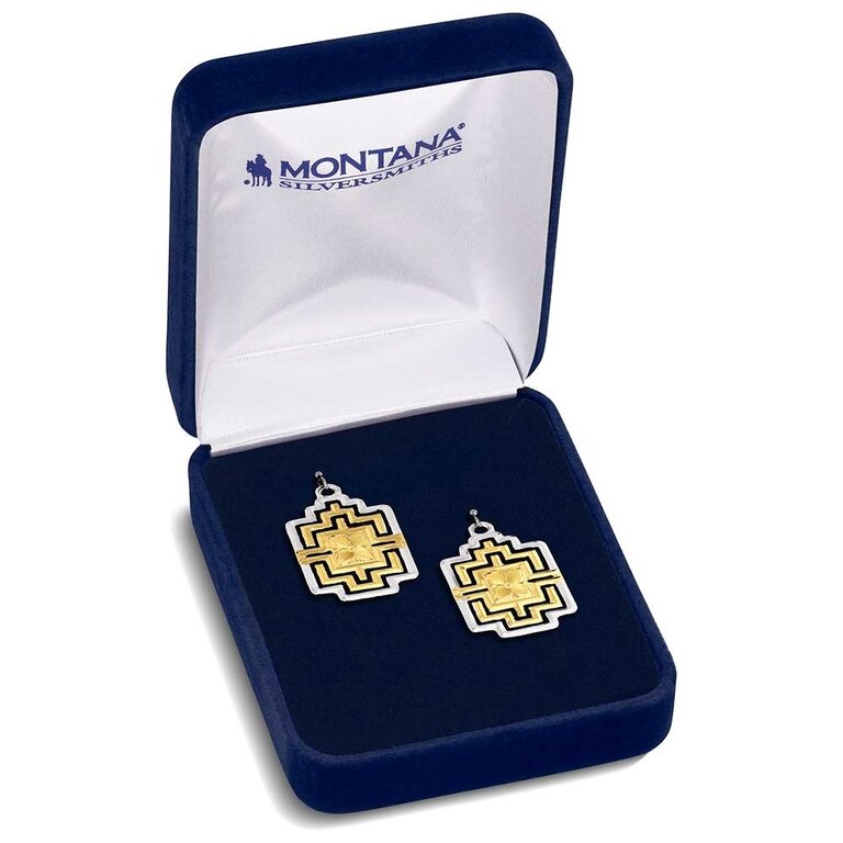 Montana Silversmiths Montana Silversmiths Rise Above Geometric Earrings