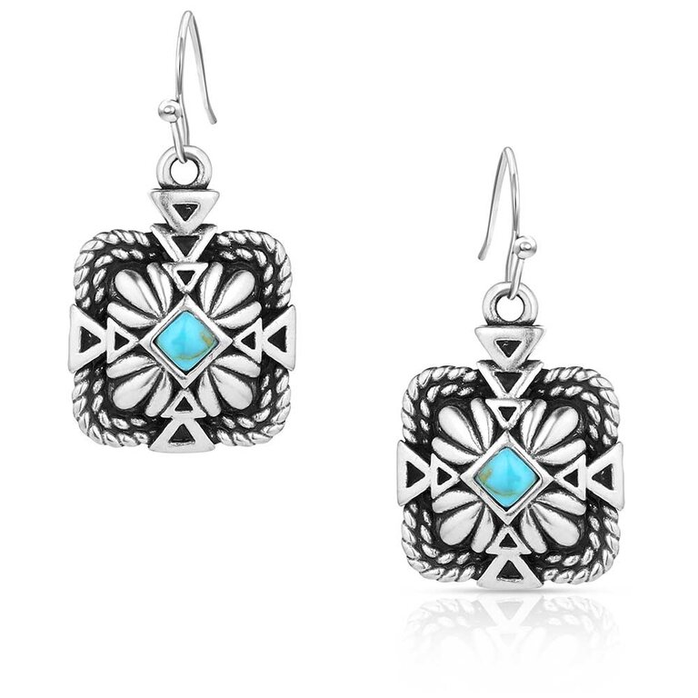 Montana Silversmiths Montana Silversmiths Desert Sage Turquoise Earrings