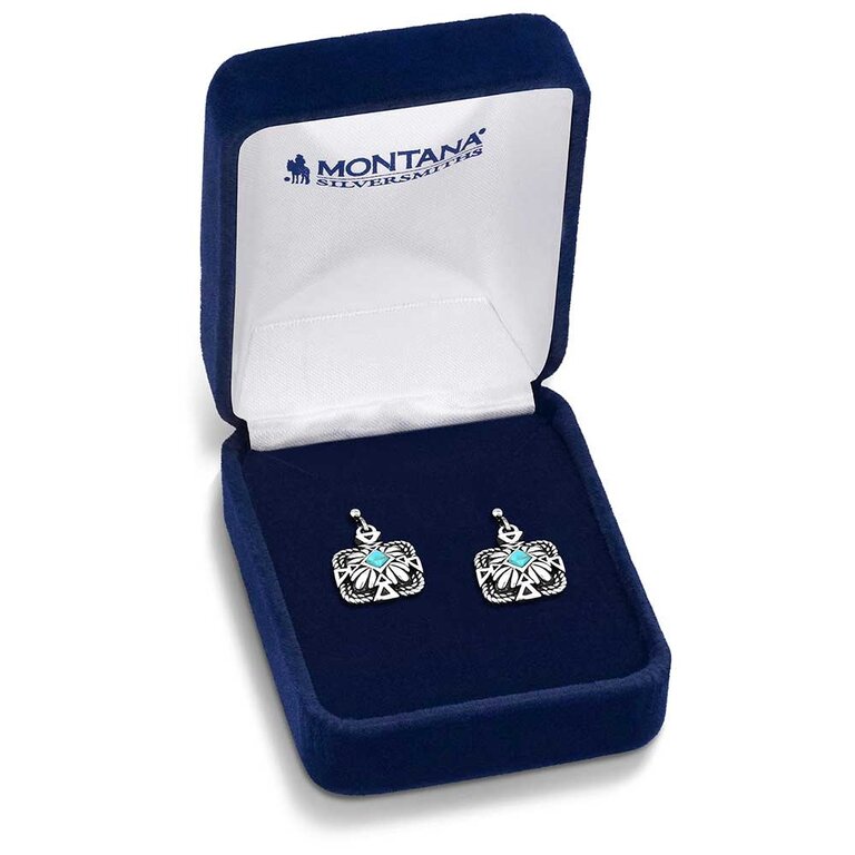 Montana Silversmiths Montana Silversmiths Desert Sage Turquoise Earrings