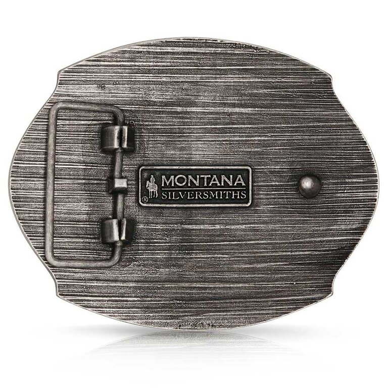 Montana Silversmiths Montana Silversmiths Attitude Cowboy Up Bullrider Buckle