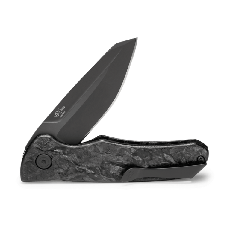 Buck Buck 843 Sprint Ops Knife - Marble Carbon Fiber