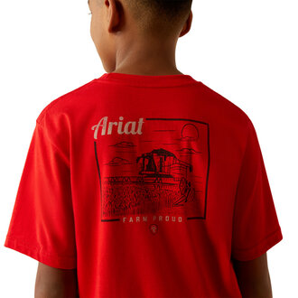 Ariat Ariat Proud Farmer S/S Tshirt - Red