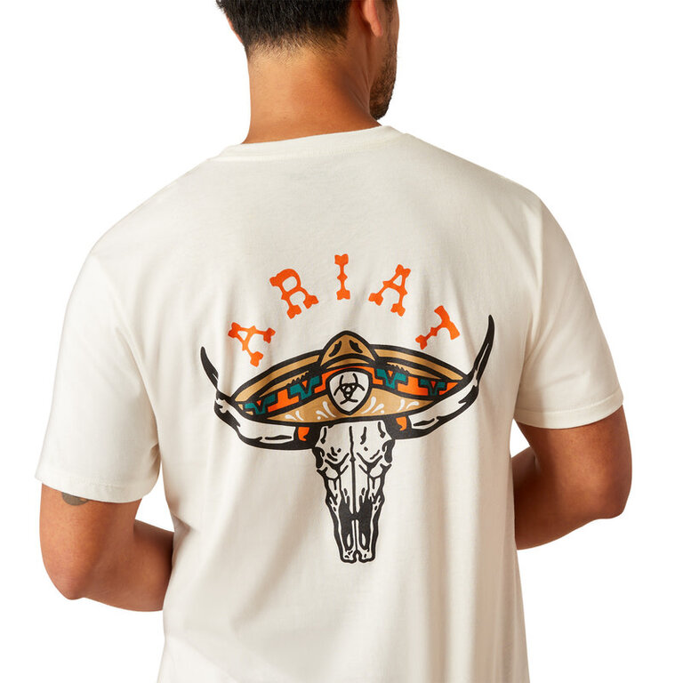 Ariat Ariat Mexicali S/S Tshirt - Antique White