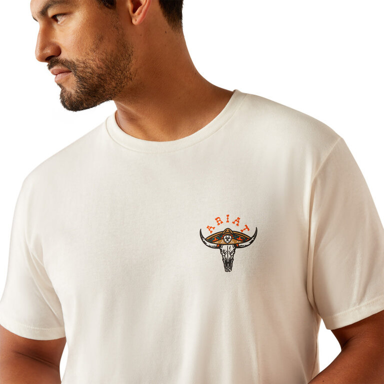 Ariat Ariat Mexicali S/S Tshirt - Antique White