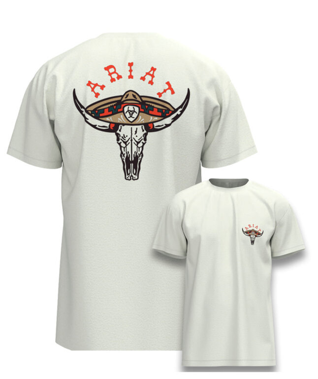 Ariat Ariat Mexicali S/S Tshirt - Antique White