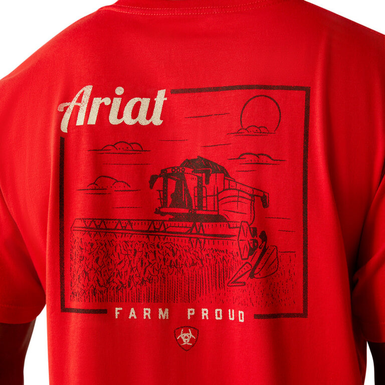 Ariat Ariat Proud Farmer S/S Tshirt - Red