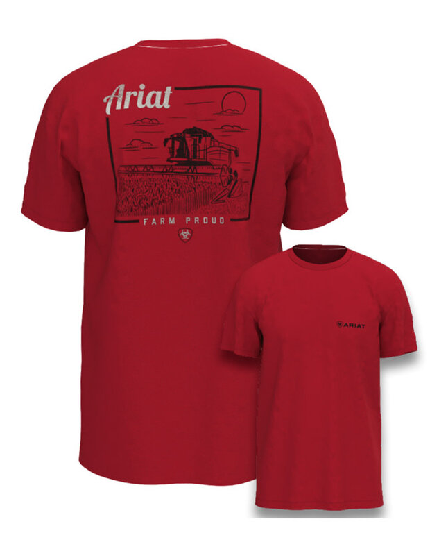 Ariat Ariat Proud Farmer S/S Tshirt - Red