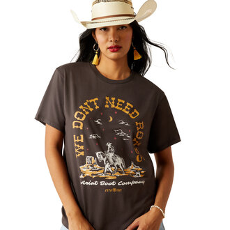 Ariat Ariat No Roads S/S Tshirt - Vintage Black