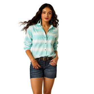 Ariat Ariat Billie Jean L/S Shirt - Turquoise Stripe