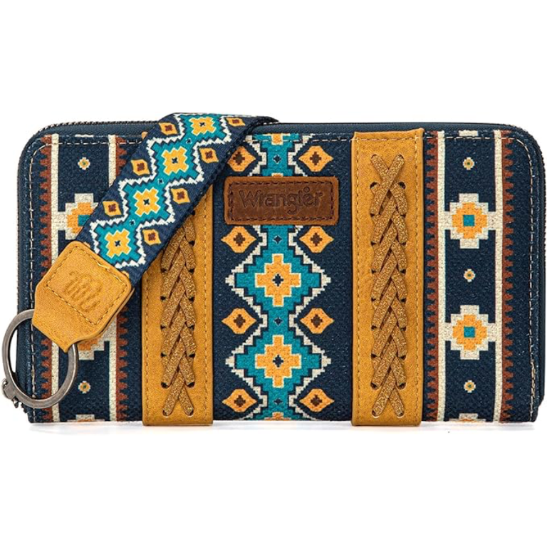 Wrangler Wrangler Southwestern Art Print Wallet - Mustard