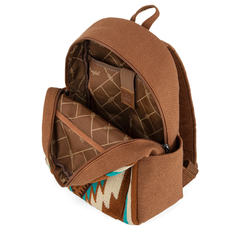 Wrangler Wrangler Southwestern Knitted Backpack - Brown