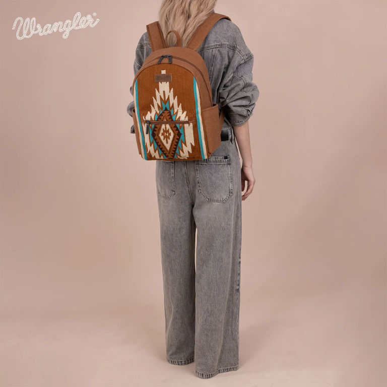 Wrangler Wrangler Southwestern Knitted Backpack - Brown