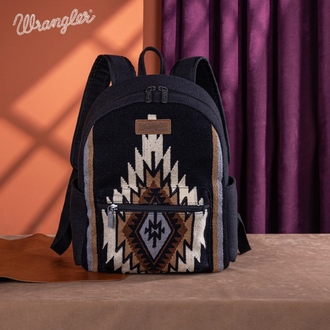 Wrangler Wrangler Southwestern Knitted Backpack - Black