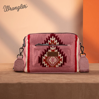 Wrangler Wrangler Southwestern Knitted Crossbody Bag - Hot Pink