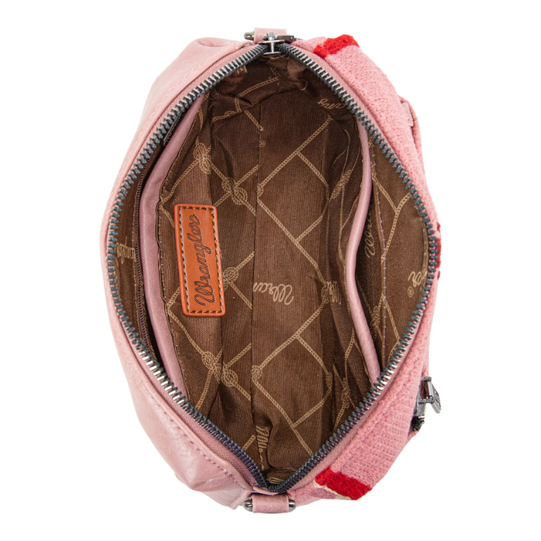 Wrangler Wrangler Southwestern Knitted Crossbody Bag - Hot Pink