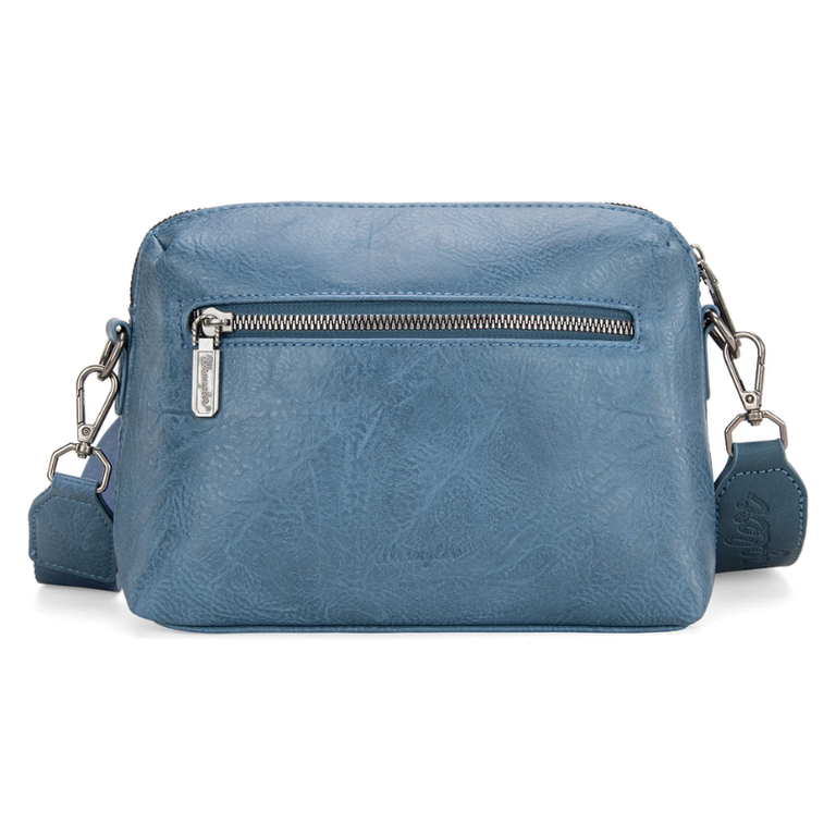 Wrangler Wrangler Southwestern Knitted Crossbody Bag - Jean