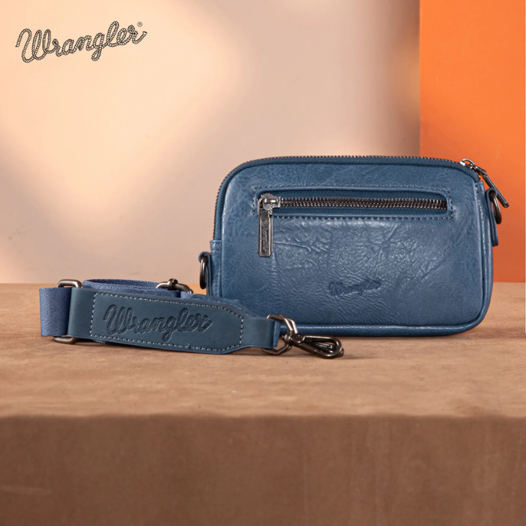 Wrangler Wrangler Southwestern Knitted Mini Crossbody Bag - Jean