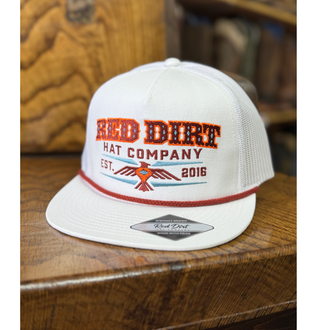 Red Dirt Hat Co Red Dirt Hat Co Aztec Thunderbird Cap - White/White