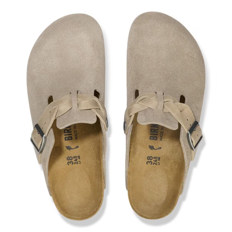 Birkenstock Birkenstock Braided Suede Boston - Taupe