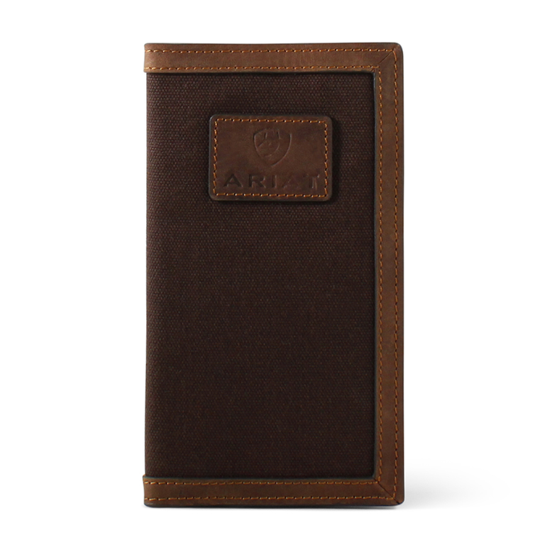 Ariat Ariat Canvas/Leather Logo Rodeo Wallet