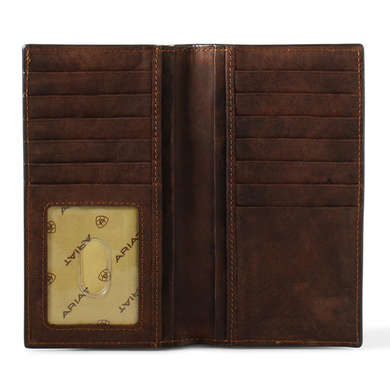 Ariat Ariat Canvas/Leather Logo Rodeo Wallet