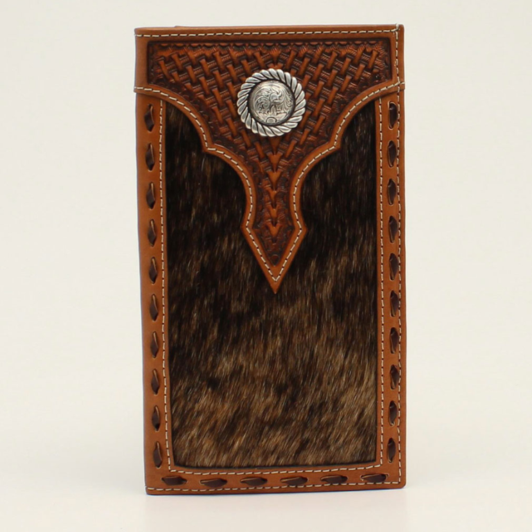 Ariat Ariat Basket Weave Calf Hair Rodeo Wallet
