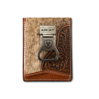 Ariat Ariat Laser Etched Shield Bifold Money Clip