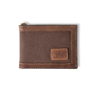 Ariat Ariat Canvas/Leather Logo Card Case