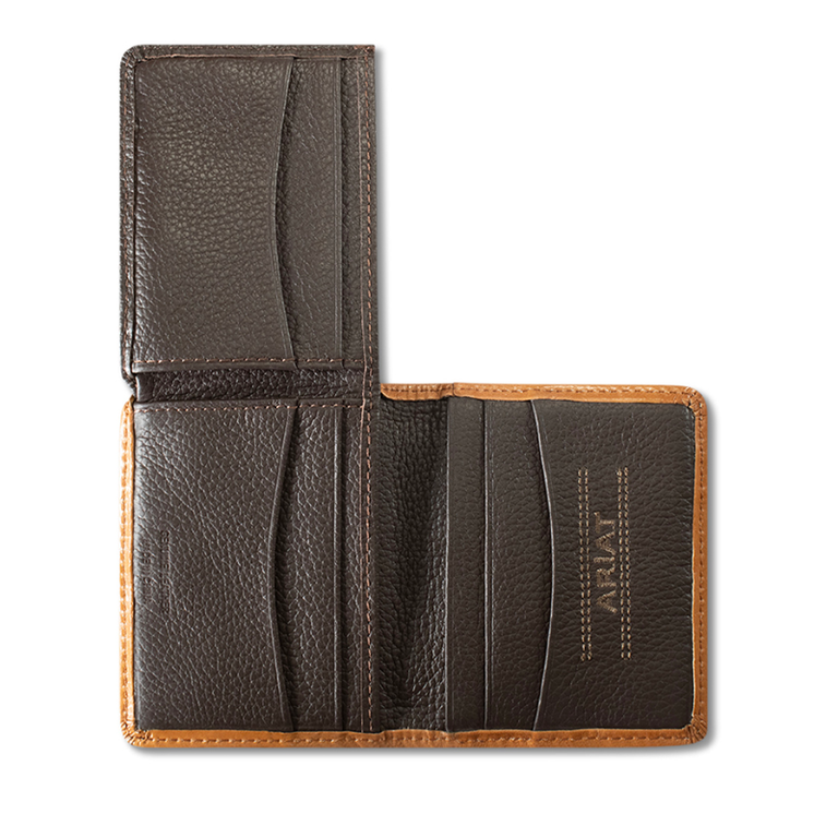 Ariat Ariat Basket Weave/Floral Bifold Flip Case Wallet