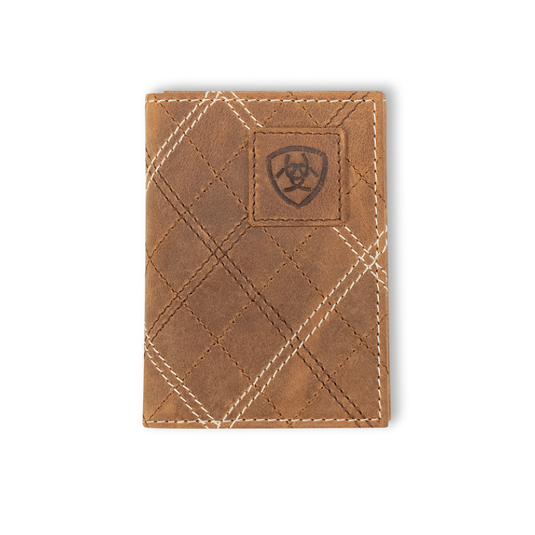 Ariat Ariat Cross Stitch Patch Trifold Wallet
