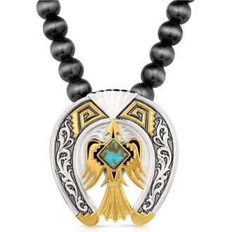 Montana Silversmiths Montana Silversmiths Rise Above Beaded Pendant Necklace