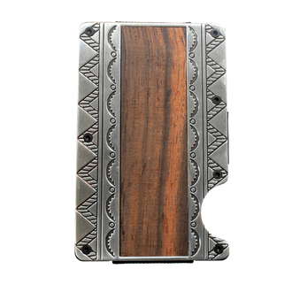 3D 3D Smart Wood Inlay Wallet - Brown