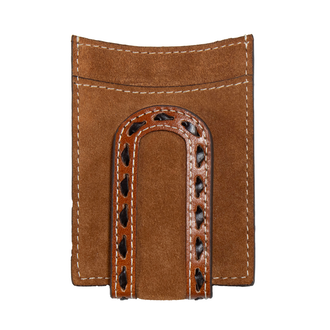 3D 3D Money Clip Roughout Buck Lace Wallet