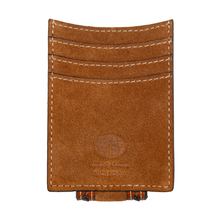 3D 3D Money Clip Roughout Buck Lace Wallet