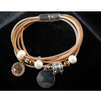 Silver Strike Silver Strike Multi Strand Charm Bracelet