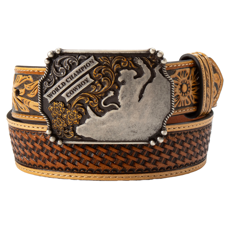 3D 3D Basket Weave Inlay Belt