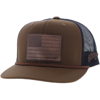Hooey Hooey Liberty Ropes Cap - Black/Brown