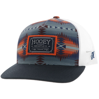 Hooey Hooey Doc Cap - Navy/Grey/Orange Aztec