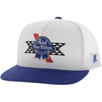 Hooey Hooey Pabst Blue Ribbon Cap - White/Blue