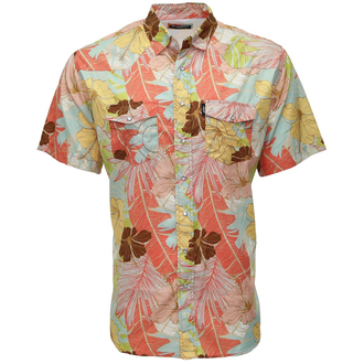 Hooey Hooey Sol Multi Color Laguna Meadow Floral Pattern S/S Shirt