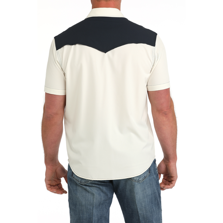 Cinch Cinch Western Floral S/S Camp Shirt - Cream/Navy