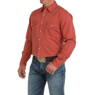 Cinch Cinch Modern Fit L/S Shirt - Rust Red