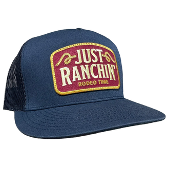 Rodeo Time Rodeo Time Just Ranchin Ropes Patch Cap - Dark Blue