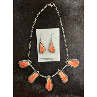 Indian Touch Of Gallup Indian Touch Of Gallup Handmade Navajo Spiny Oyster Set By Designer Alice Johnson