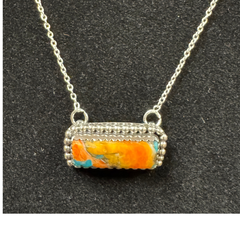 Indian Touch Of Gallup Indian Touch Of Gallup Hada Collection Spiny Turquoise Necklace