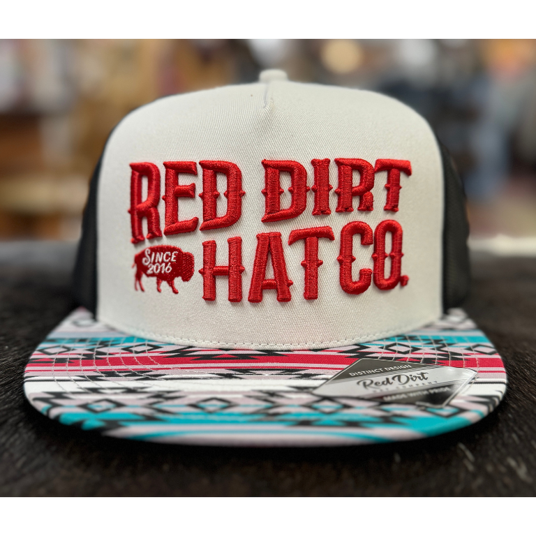 Red Dirt Hat Co Red Dirt Hat Co Tribal Cap - White/Black Panel