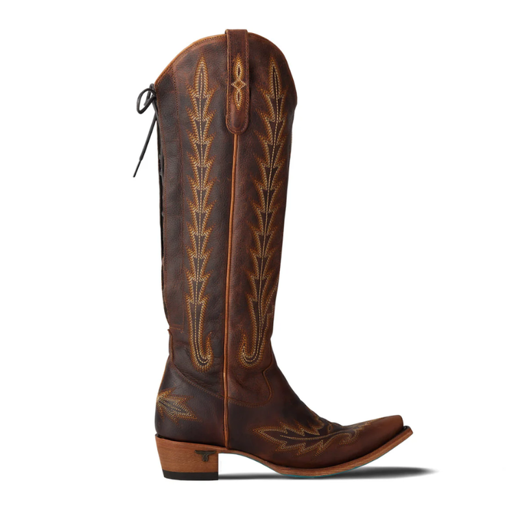 Lane Lane Lexington Knee High Corset Boot - Cognac