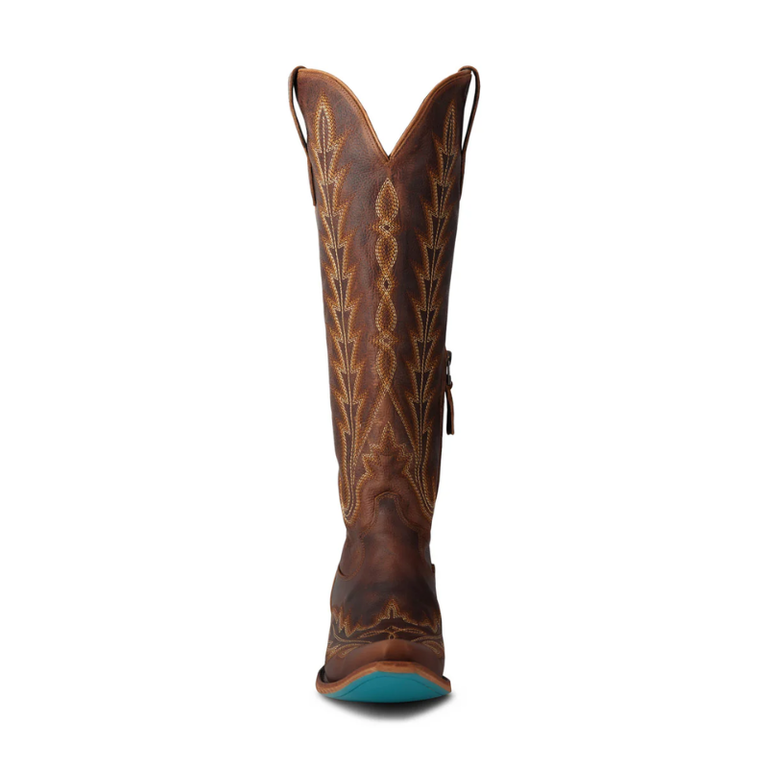 Lane Lane Lexington Knee High Corset Boot - Cognac