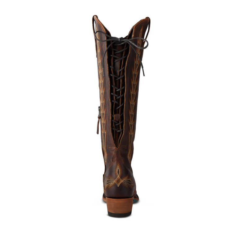 Lane Lane Lexington Knee High Corset Boot - Cognac