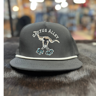 Cactus Alley Hat Co Cactus Alley Blowin Smoke Cap - Black/Black